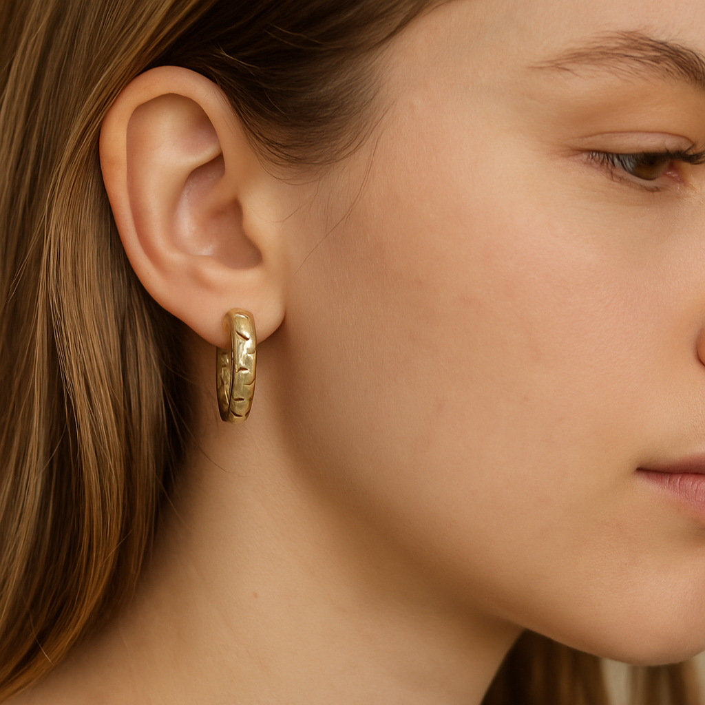 The Aztec Sculpted Hoops
