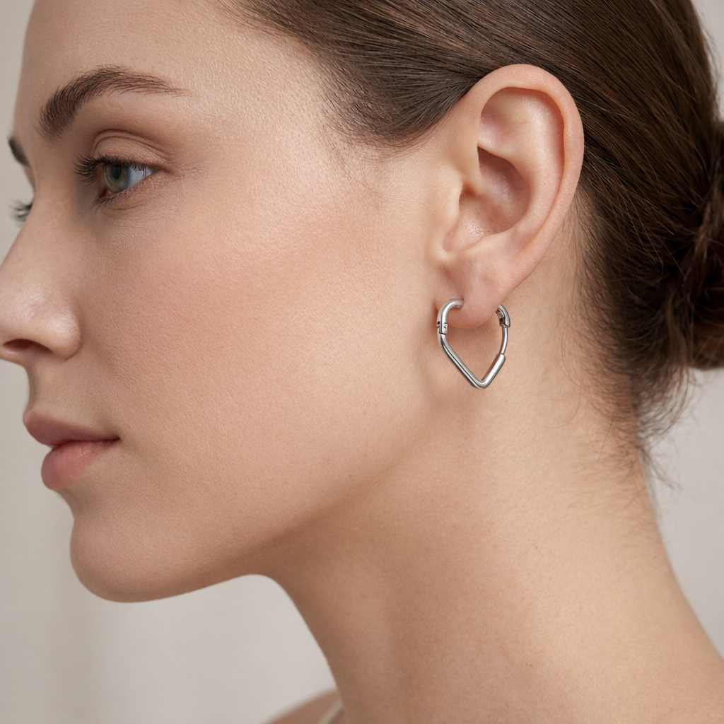 Heart Rod Classy Earrings