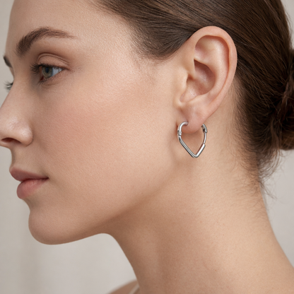 Heart Rod Classy Earrings