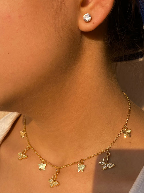 Darling Butterfly Charm Necklace