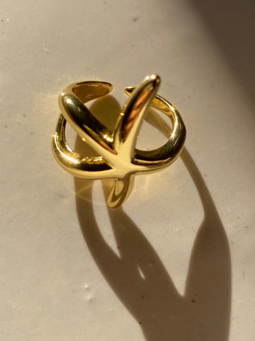 Starfish adjustable ring