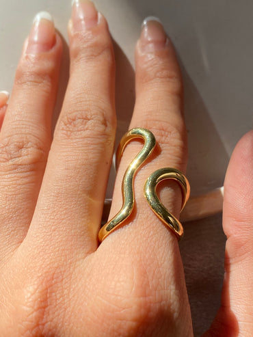 Doodle eira adjustable ring