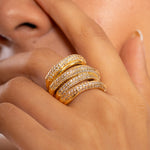 Eternity Diamond Adjustable Ring