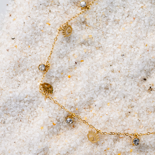 It's all in the eyes dainty choker necklace