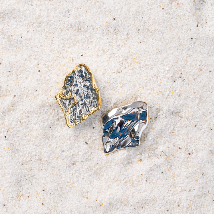 Dual Tone Kaju Katli Studs