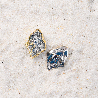 Dual Tone Kaju Katli Studs