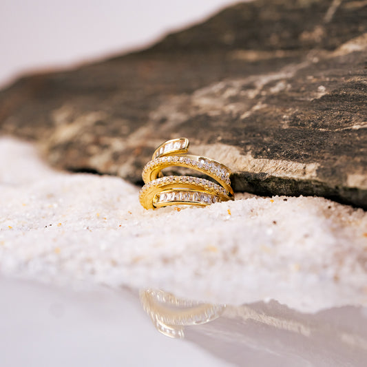 Baguette Adjustable Ring